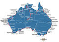 Die Route durch Australien